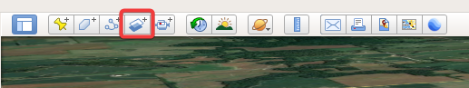 Google Earth Toolbar with the image overlay icon highlighted